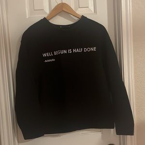Zara thick crewneck sweatshirt